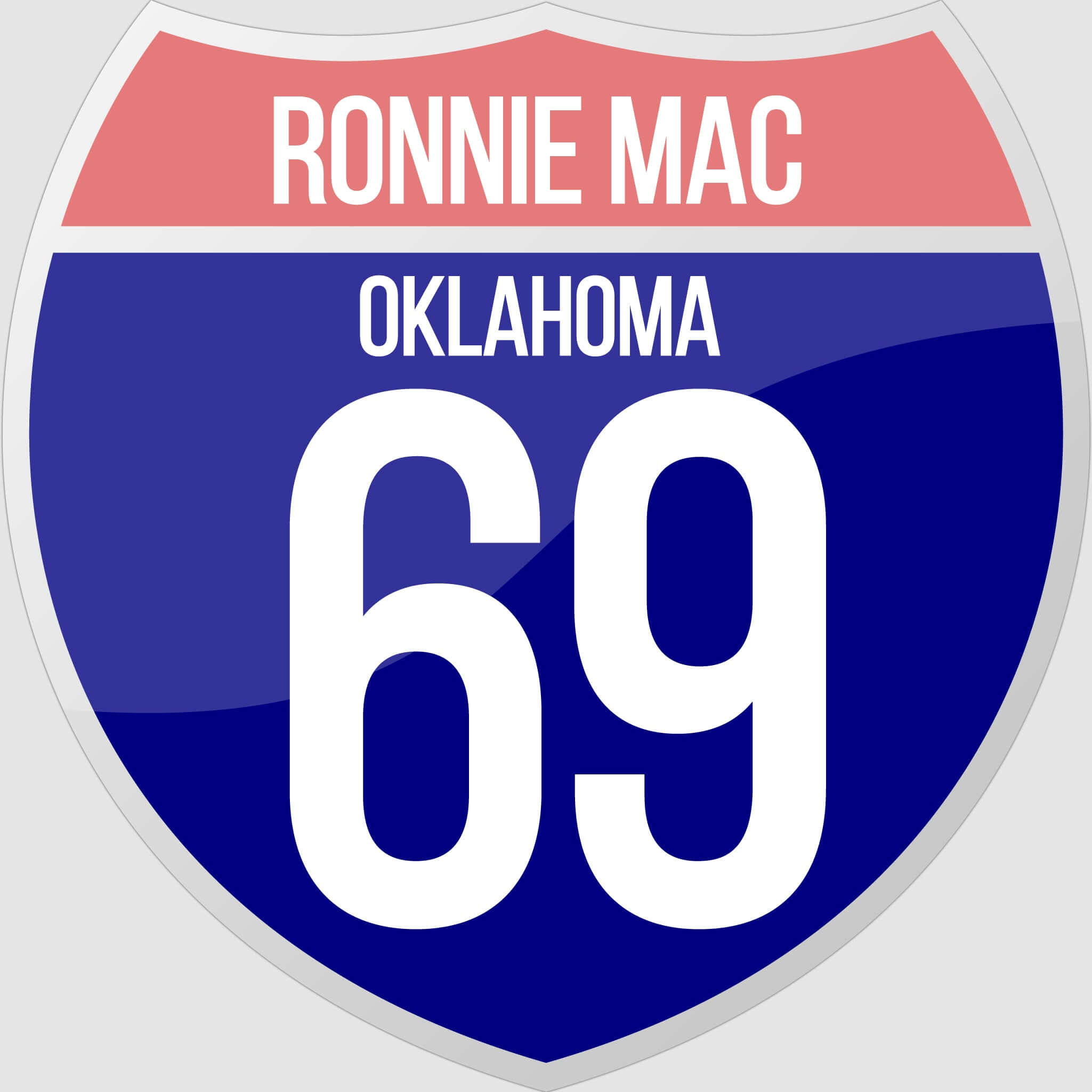 Motocross Ronnie Mac - Route 69 Road Sign Sticker – RND Power Solutions