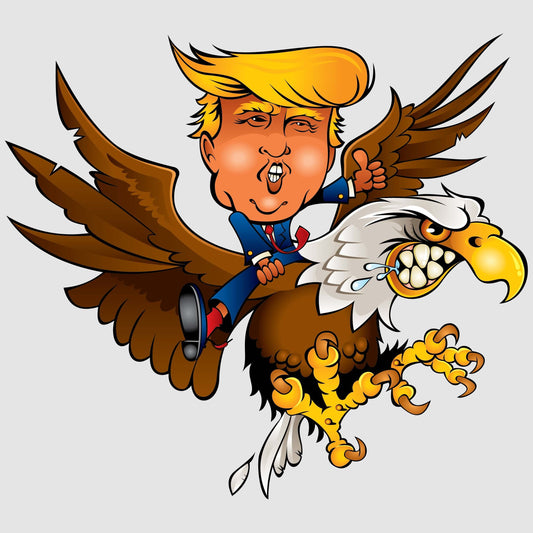 RonnieMac - Ridding on an Eagle Bird Sticker